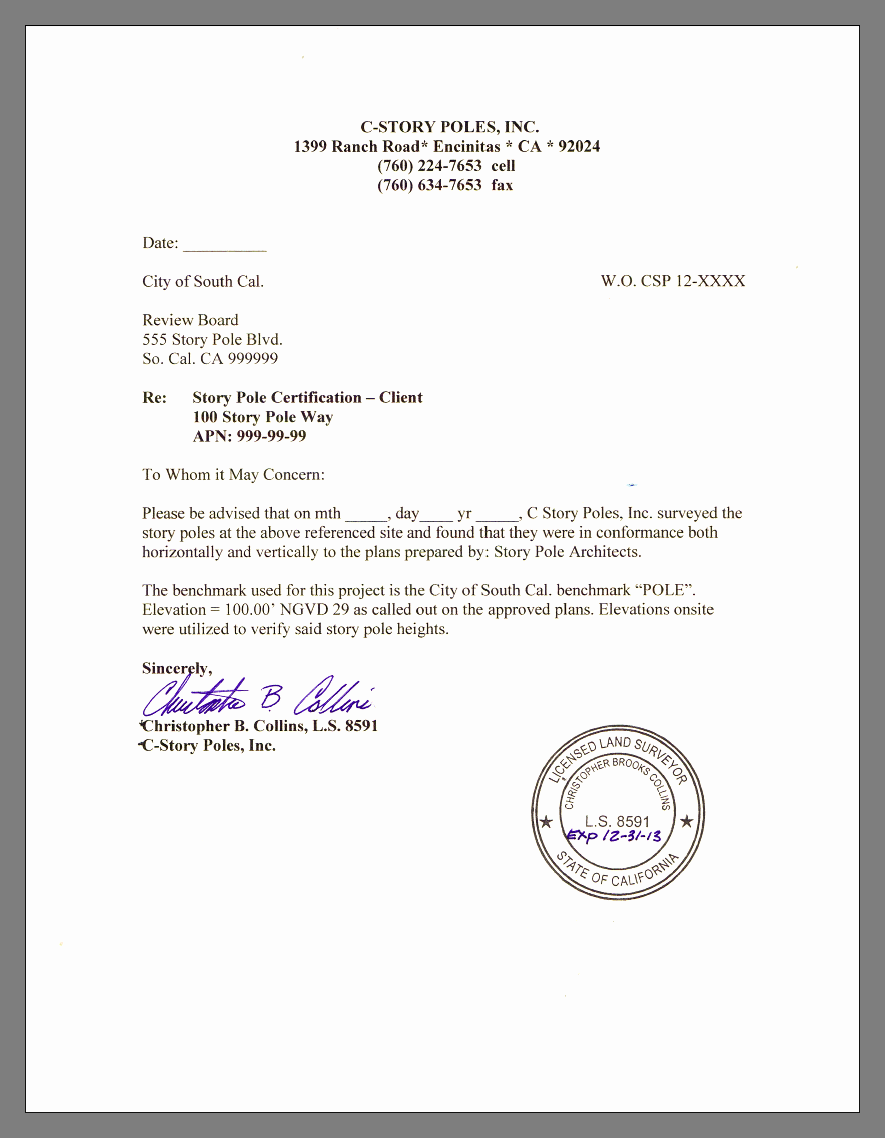 Certification Letter Template